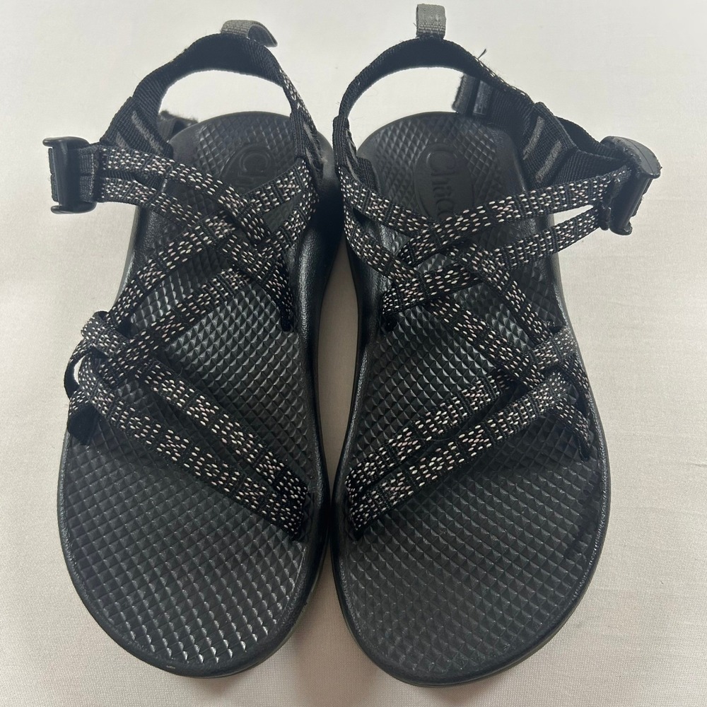 Chaco Sandals Kids 3 Black ZX/2 Hugs And Kisses Strappy Ecotread Sport J180152